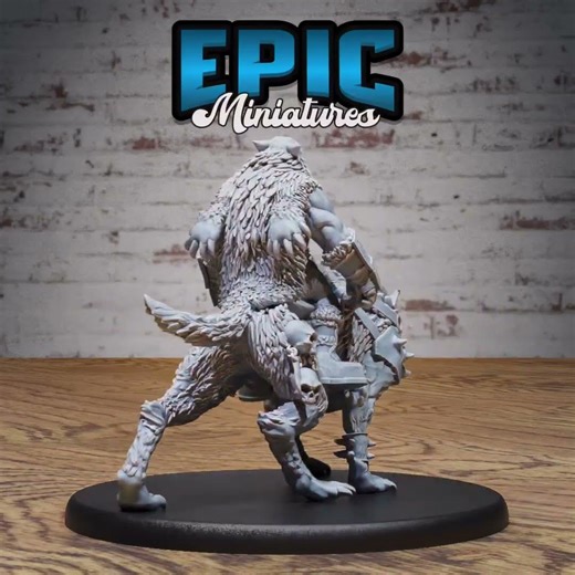 Orc Warg Rider | DnD Miniature | Tabletop Game Miniatures | 3D Model STL FILE | RPG DnDminis