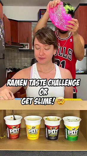 Ramen Taste Challenge or GET SLIME‼️🤯 #viralreels #ramen #spicy #hotsauce #reelit #couplegoals #comedyreels #SLIME | Orzutigang