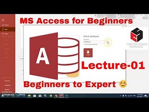 1 Introduction to MS Access & Creating the Table Fields