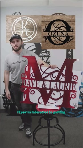 Address Numbers For House - Horizontal - Curly