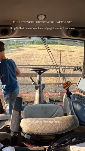 Devon Fenner on Instagram: "He’s got dirt on his boots, wheat in his hair, and eyes that light up every time the combine starts. 🌾 This is boyhood on the farm—golden fields, big dreams, and a heart ready for harvest. 💛 @case_ih #farm #farmer #boyhood #farmboy #farmlife #kids #farmkids #family #farming #caseih #work #drive #helper #love"
