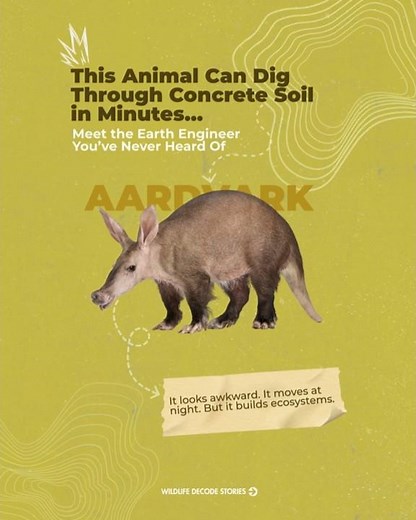 Aardvark: The Hidden Ecosystem Engineer of Africa #animalfacts #weirdanimals #strangeanimals