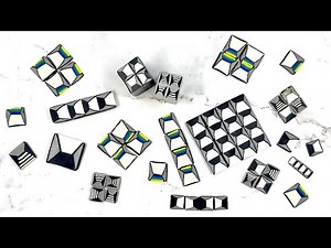 POLYMER CLAY ZENTANGLE STYLED CANE TUTORIAL: THE WOODLOCK CANES