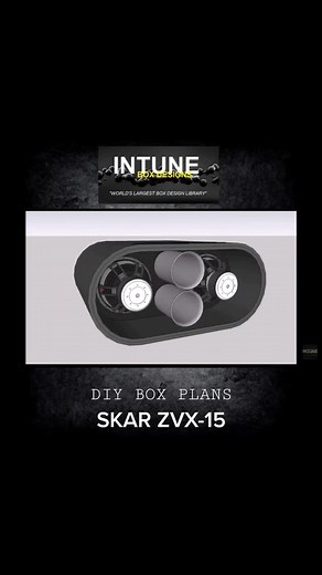 www.IntuneBoxDesigns.com Over 300 DIY box plans ready to download #skaraudio #intuneboxdesigns #subwooferboxes