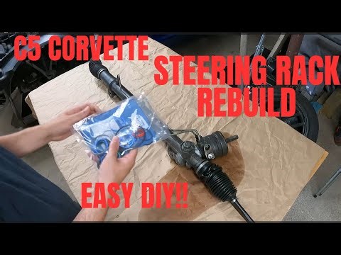 How to Rebuild C5 Corvette Power Steering Rack! Complete Removal!