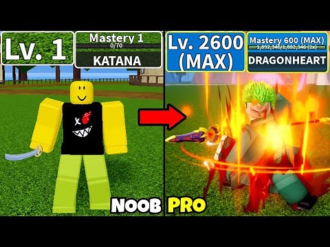 Beating Blox Fruits using All Swords! Level 0 to Max Level Noob to Pro in Blox Fruits!