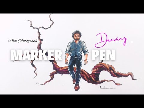 Drawing with Marker Pen | For Beginners |
