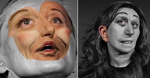 cindy sherman's malformed portraits reflect on the fractured sense of self at zurich exhibition