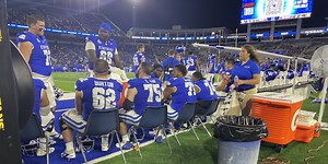 UK Football wins opener after delays and early conclusion