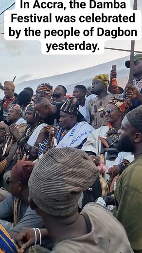 In Accra, the Damba Festival was celebrated by the people of Dagbon yesterday. #DambaFestival2025 #DagbonHeritage #NorthernGhana | Musah A Rahaman