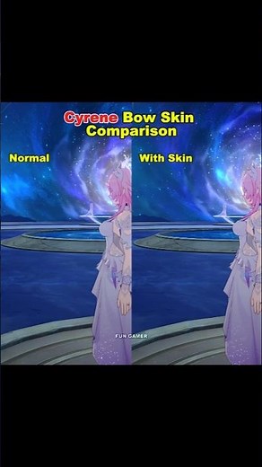 Cyrene Bow Skin Comparison #hsrcreators #honkaistarrail #Cyrene #hsrguide