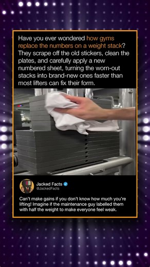 Have you ever wondered how gyms replace the numbers on a weight stack?