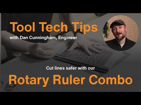 Tool Tech Tips with Dan: Cut lines safer with Fiskars Rotary Ruler Combo