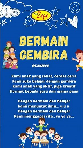 Lagu Anak Indonesia - BERMAIN GEMBIRA - Lagu Kelulusan Wisuda Sekolah Siswa PAUD TK SD
