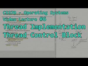 Thread implementation #1 - Thread control block
