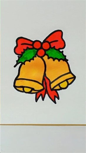 Christmas Bell easy drawing🔔 | #shorts #drawing #art