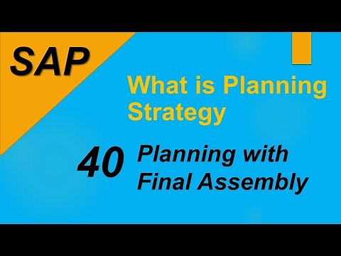 SAP Planning with Final Assembly | Planning Strategy 40 | Make to Stock| Demand Management