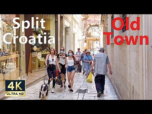 Split Dalmatia Croatia 🇭🇷 4K Old Town Walking Tour