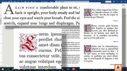 Using Drop Caps in Microsoft Word