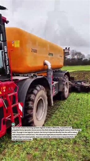 Giant Self-Propelled Slurry Spreader Farming Machine in Action #Farming #Tractor #AgriTech