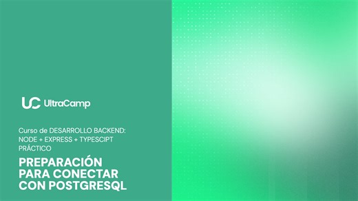 8. Preparación para conectar con PostgreSQL