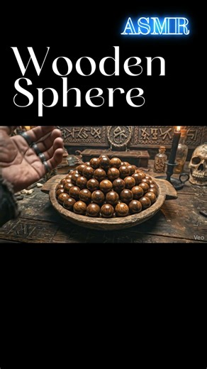 【ASMR】Wooden Sphere🌲 #asmr #oddlysatisfying #3danimation #satisfyingvideo #magicslime #waterslime