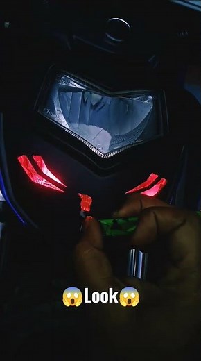 Yamaha Fzs V3 Headlight Monster 💀 Look #shorts #modifeid #fzsv3