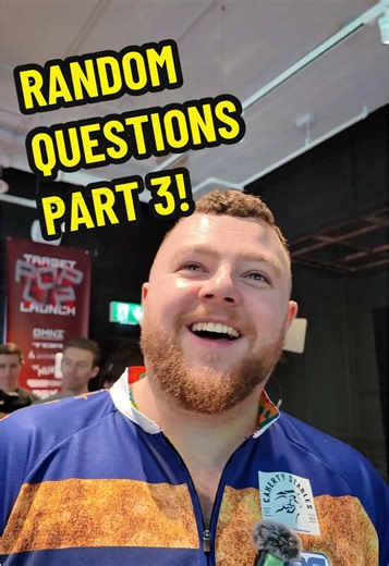 We asked Darts players random questions (Part 3️⃣)… “Do fish ever get thirsty?” 🐟💧 #darts #doubletopdartshop