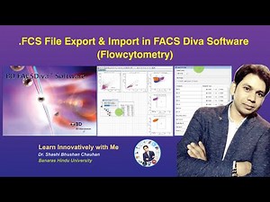 FCS File Export & Import in BD FACSDiva Software #Flowcytometry