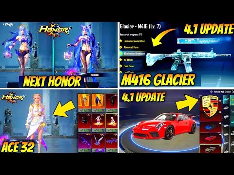 M416 GLACIER ? | GLACIER VECTOR IN 4.1 UPDATE | PORSCH SUPER CAR CONFIRMED | 4.1 RETURN ULTIMATE?
