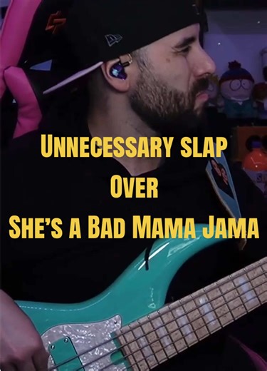 What if “She’s a Bad Mama Jama” had slap bass? #fyp #bass #bassplayer #music #live