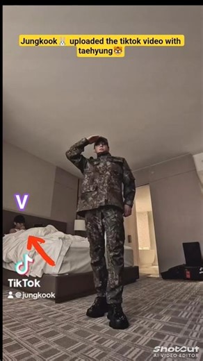 Jungkook🐰 uploaded a tiktok video with Taehyung🐯 #v #jungkook #btsv #bts #viral #trending #kpop #fyp