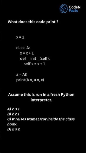 Python Trick 😳 Class Variable Scope Confusion ! #shorts #ytshorts #coding #yt #ai #python