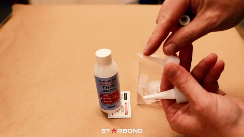 Starbond Super Fast Thin CA Glue – Super Glue Pro Kit with Precision Microtips Anti-Clog Cap & Extra Nozzles – Premium Cyanoacrylate Adhesive for Cracks, Joints, Woodturning, Hobby & Repairs, 2 oz