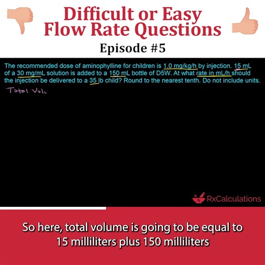 Are you a student struggling with pharmaceutical calculations? We’ve got the solution for you. We created this step-by-step video tutorial that will walk you through the process of solving flow rate problems. It’s a great resource to help master these tough questions and boost your grade in class! This video is 𝗘𝗽𝗶𝘀𝗼𝗱𝗲 #𝟱 in the series of videos we will be releasing so tag a friend and leave a comment whether you think this question is difficult or easy… Enjoy! 𝗪𝗮𝗻𝘁 𝗠𝗼𝗿𝗲? Click h