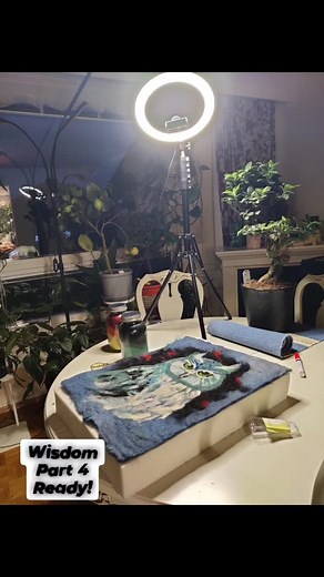 Valmis. Pitää osata lopettaa. Mitä pidät? #felt #wool #woolpaint #woolart #finnishdesign | Katja Makkonen