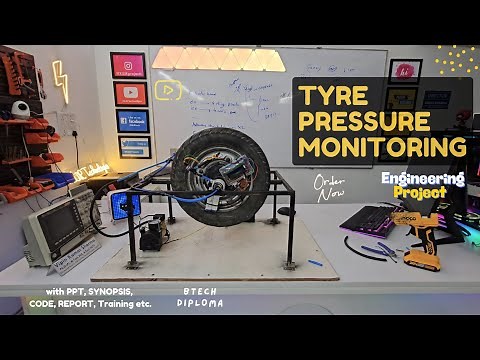 Automatic Tyre Pressure Monitoring System using Arduino GSM | Best Mechanical engineering #project