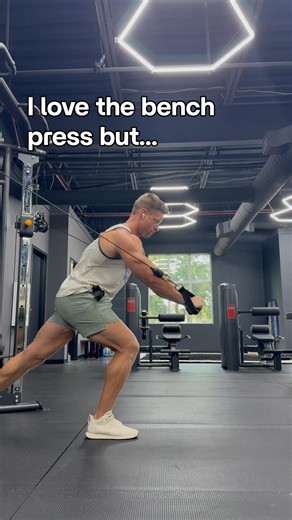 Eric Bach: Get Jacked, Stay Optimized on Instagram: "Want to build your chest without wrecking your shoulders? Start here. This is the Sternal Cable Press — one of the most underrated ways to target the pecs without relying on flys or heavy barbell work. For years, I lived off heavy presses-- I still do them, but with much less volume and more tempo And when I started biasing cable work based on fiber orientation, my chest started to grow again — without beating up my joints. Here’s why this var