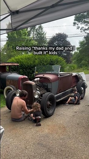 Raising future hot rodders 🏁