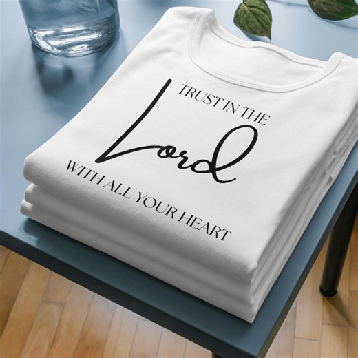 Trust in the Lord, Christian PNG, Faith Based Quote, Religious Sublimation Design (instant Download) - Etsy