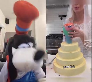 123K views · 2.6K reactions | Goofy and pals react to a cake video where things definitely happen. Part 2 Watch Part 1 here: https://www.facebook.com/watch/?v=1802375656764454 | Brock Baker | Facebook