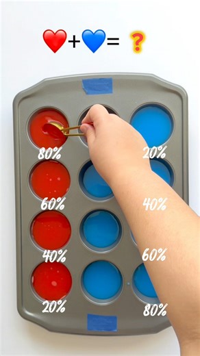 🎨 Red + Blue color mix experiment – mysterious tones for art & DIY! 🔴🔵