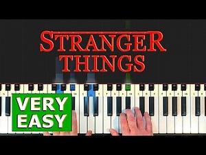 Stranger Things - VERY EASY Piano Tutorial - (How To Play)