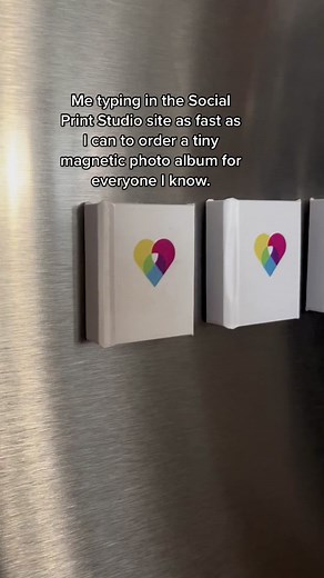 Tiny Magnetic Photo Album - Miniature Photo Album and Photobook Magnet