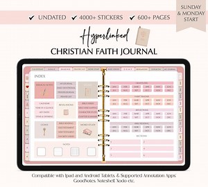 Digital Christian Faith Journal: Prayer, Bible Study, Sermon Notes (goodnotes, Notability) - Etsy