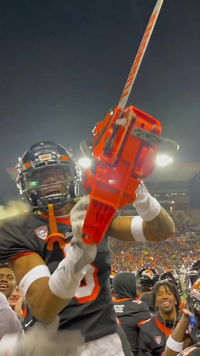 Oregon State University Football Turnover Chainsaw Celebration