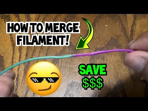 How to merge pla | Save filament by doing this! Merging filament made easy | 3D printing hack