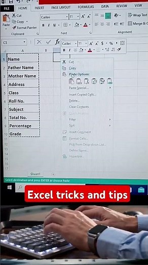 Excel Tricks & Tips You Need to Know 😱⚡
