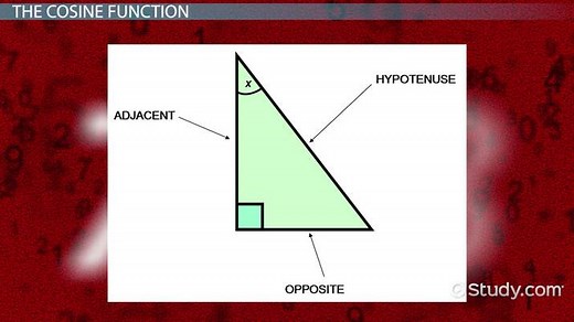 Cosine | Definition, Function & Examples
