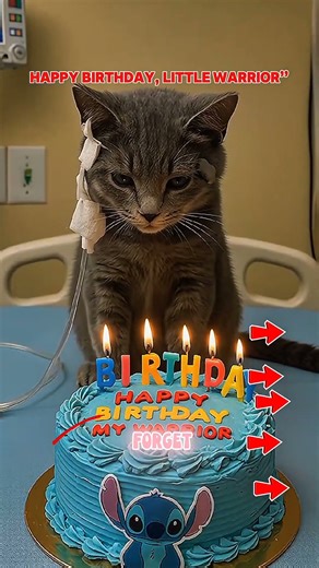 Happy Birthday, Little Warrior”#catlovers